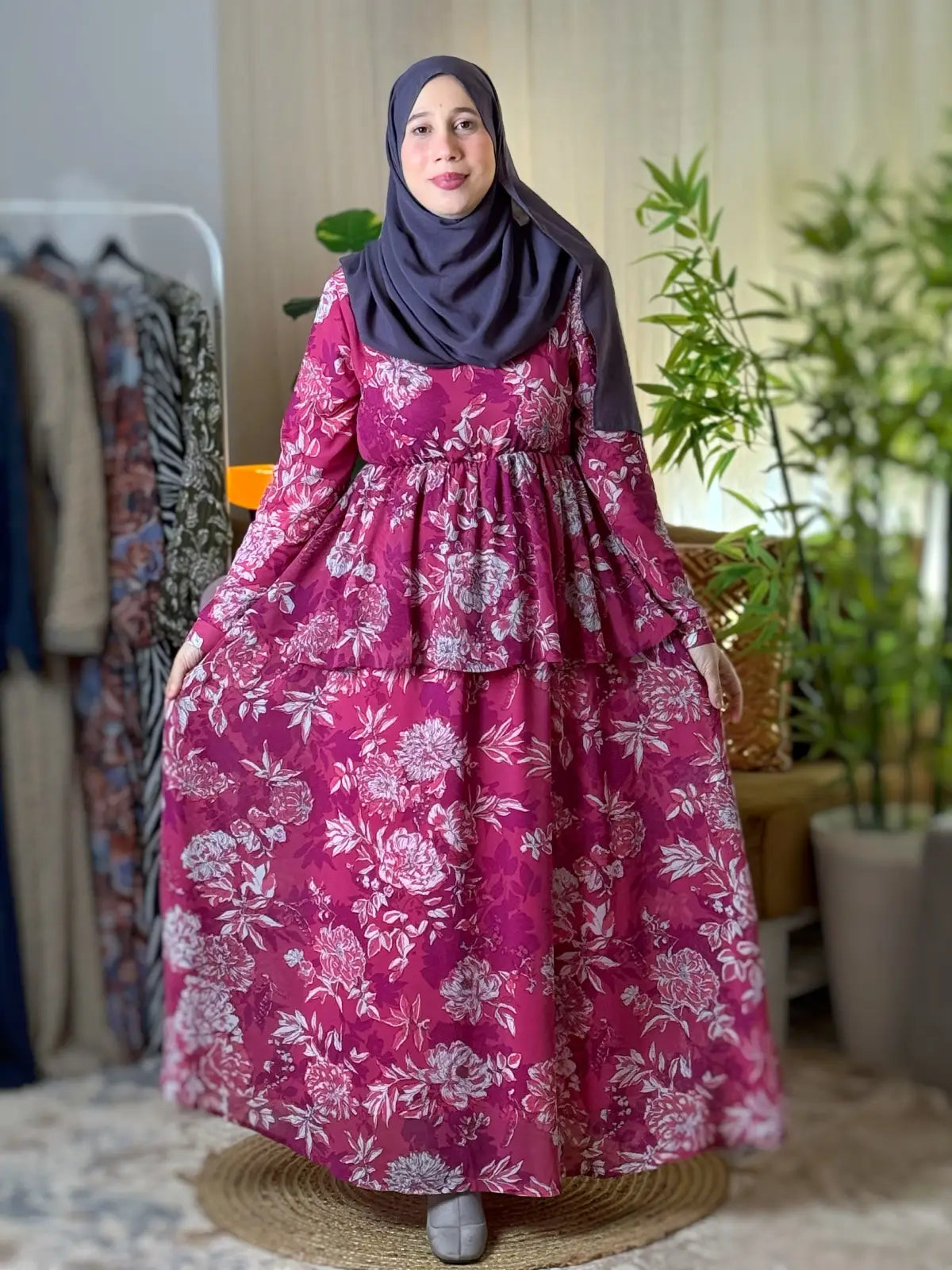 فستان نهى فوشيا