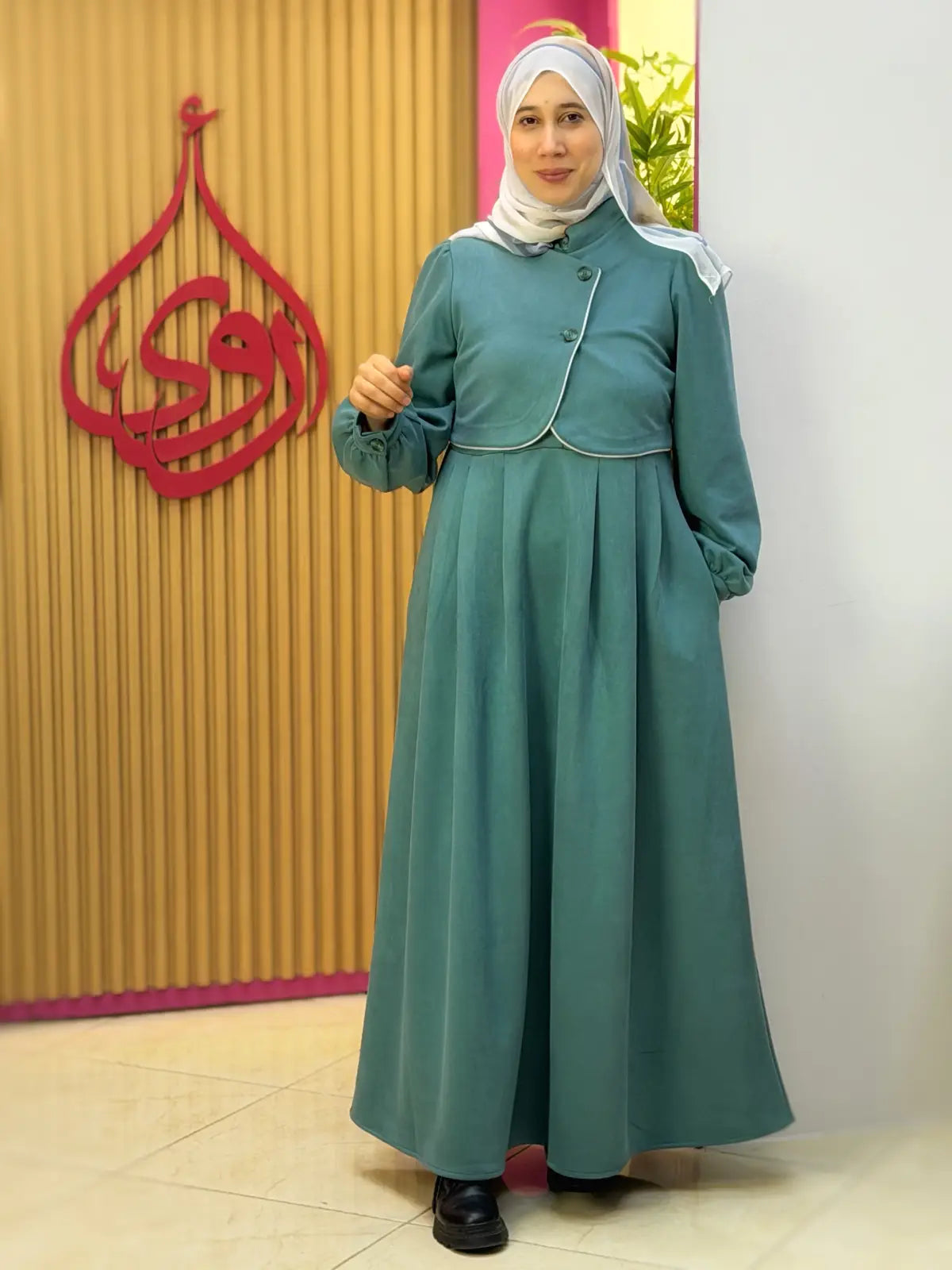 فستان طِيب تركوازي