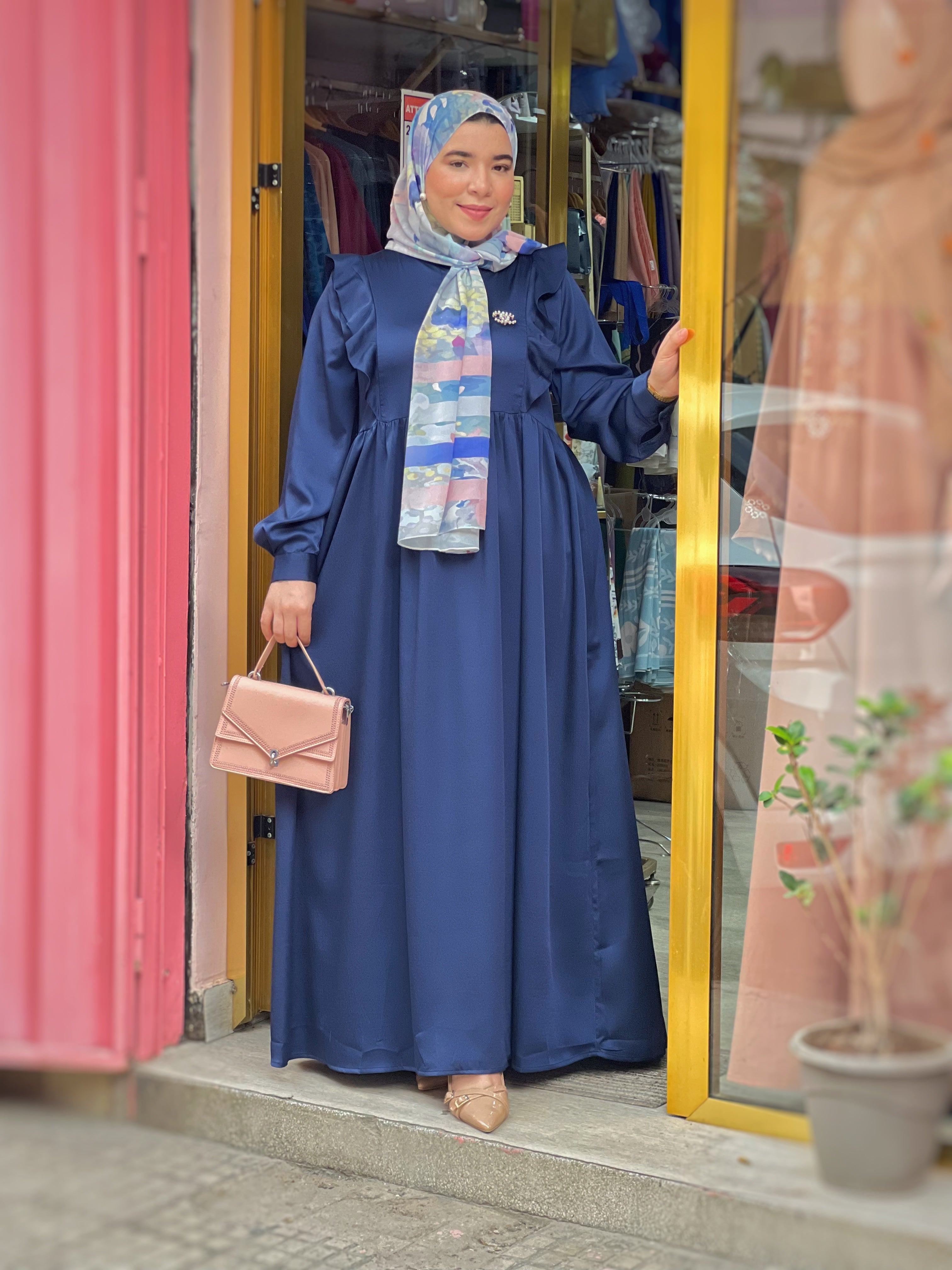 Robe JAWAHIR Bleu Marine