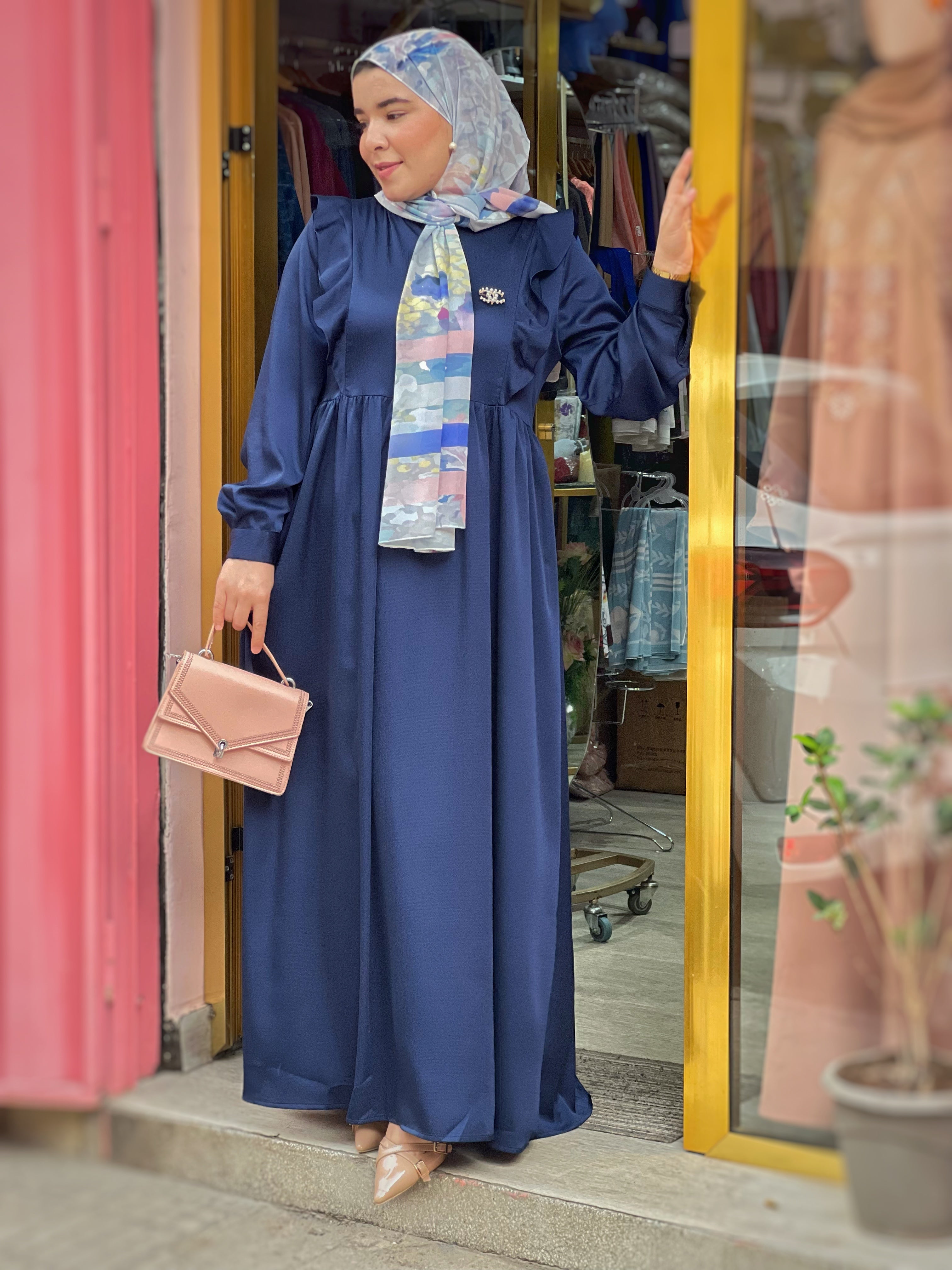 Robe JAWAHIR Bleu Marine