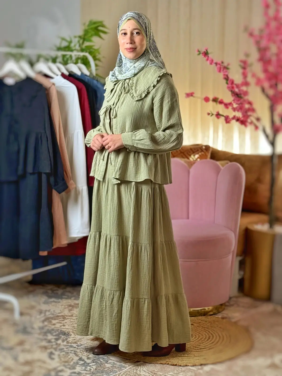 طقم خيال أخضر