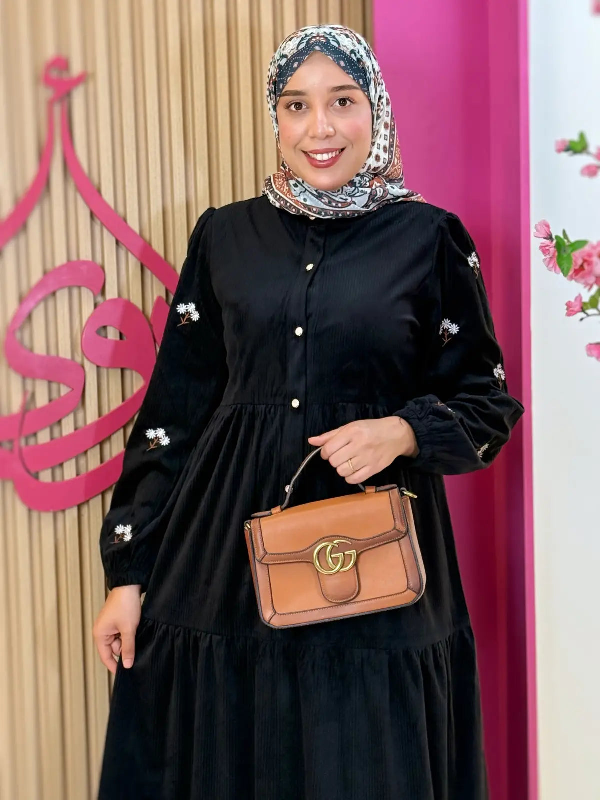 فستان سديم أسود