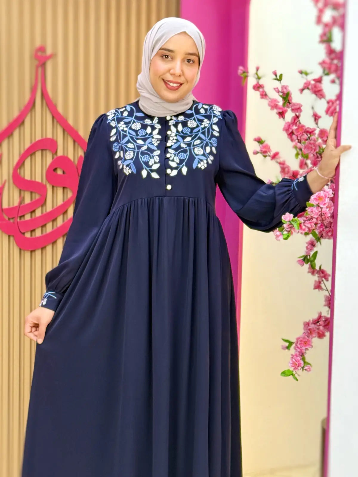 فستان هيام أزرق