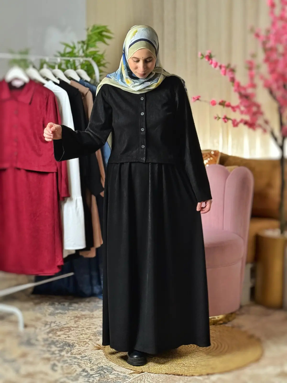 طقم هناء أسود