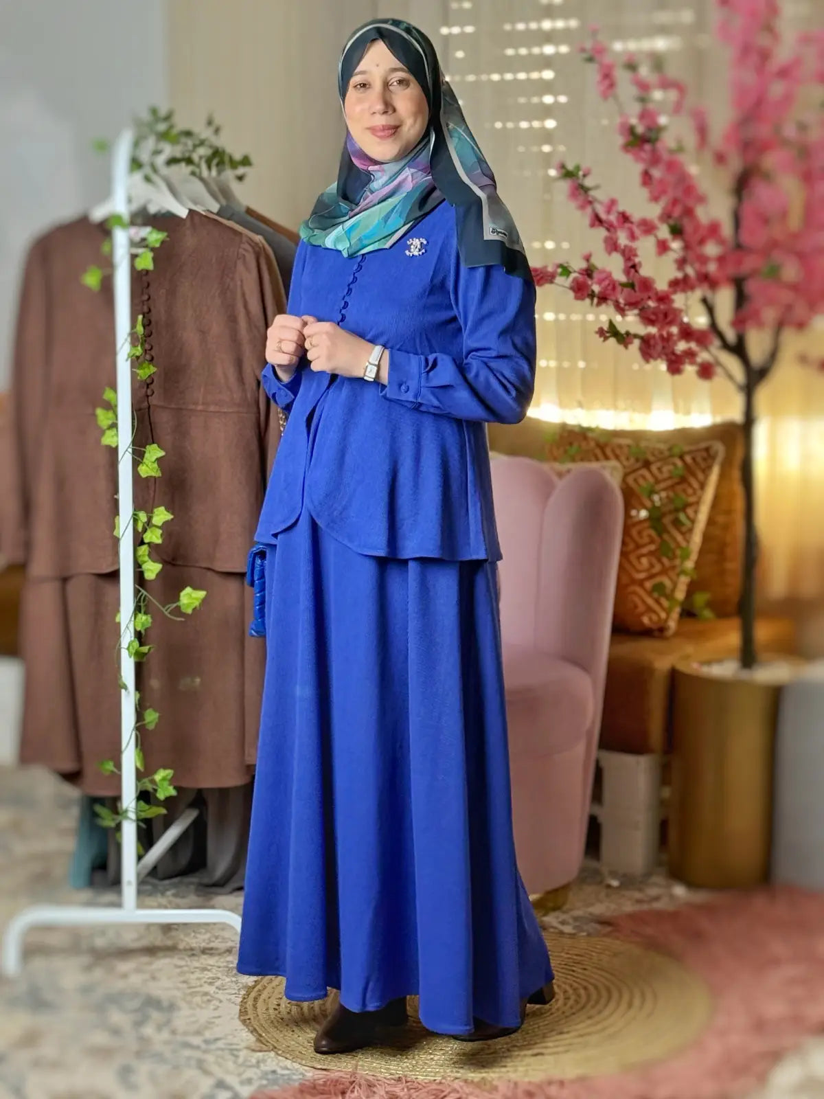 طقم رقية أزرق ملكي