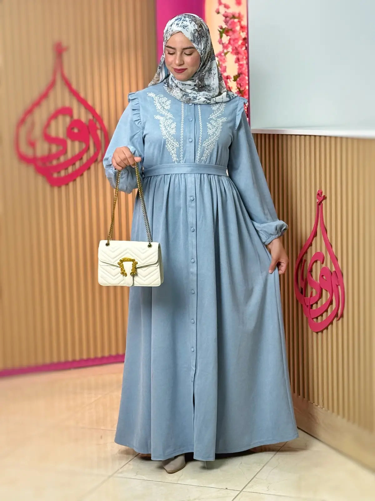 فستان سيرين أزرق سماوي