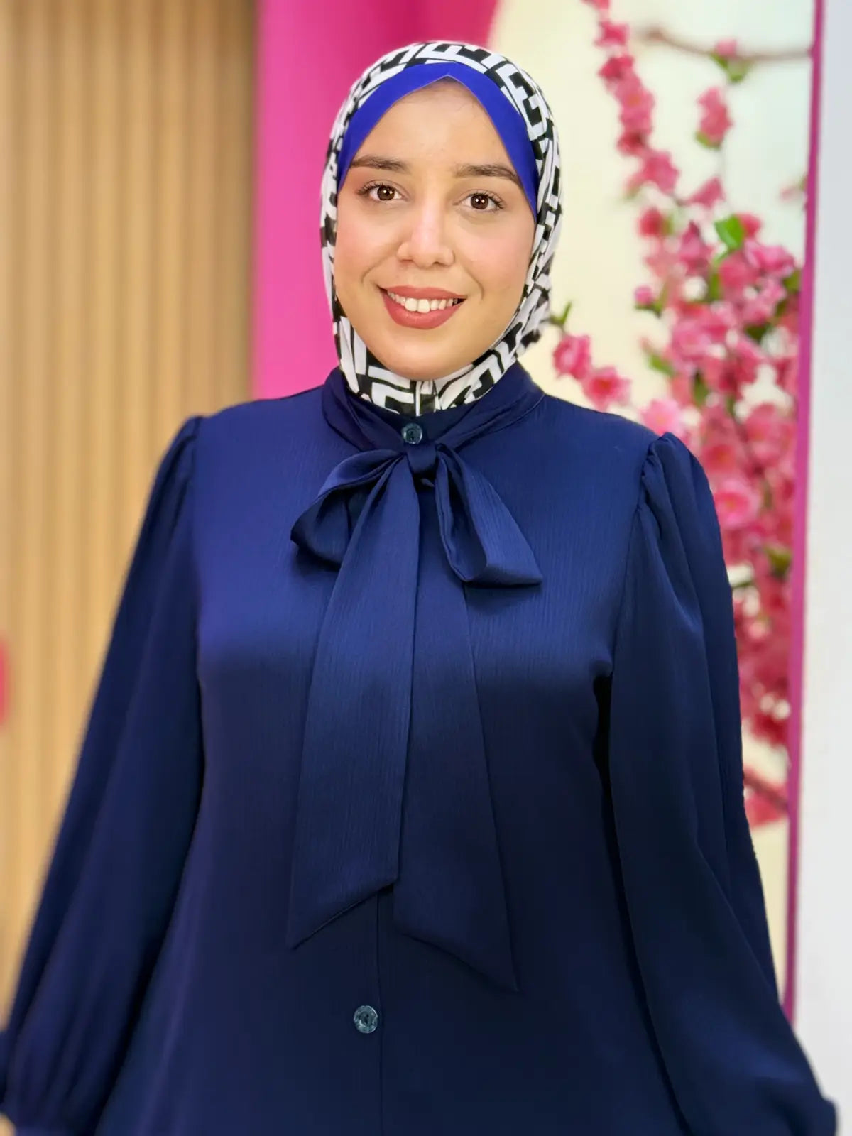 فستان سجود أزرق غامق