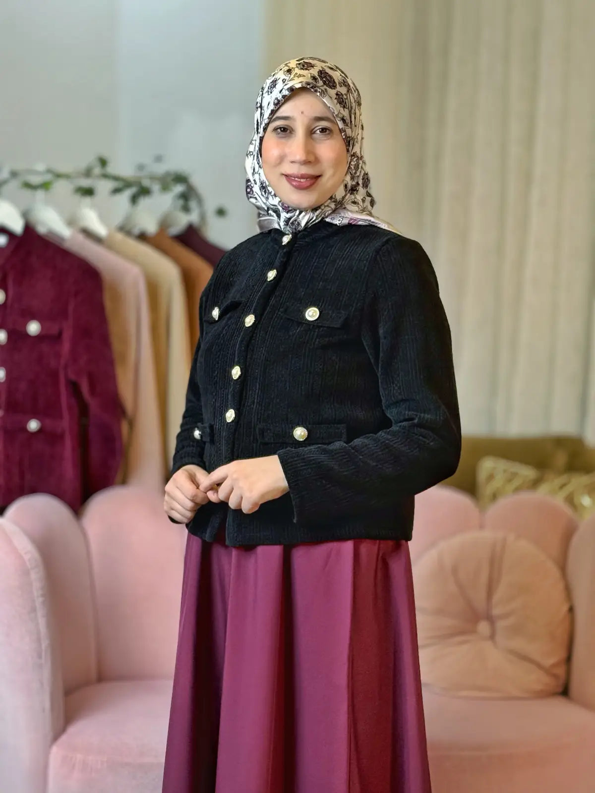 سترة فرح أسود