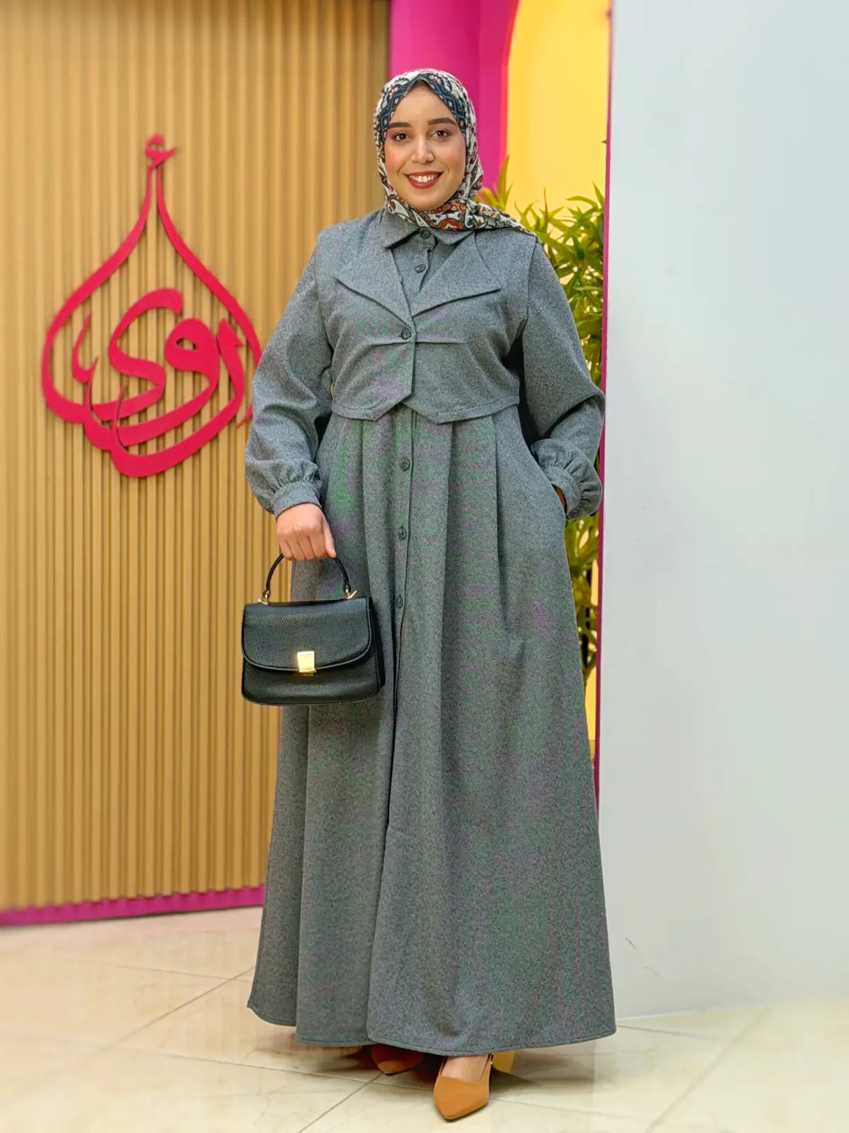 فستان توبة أزرق