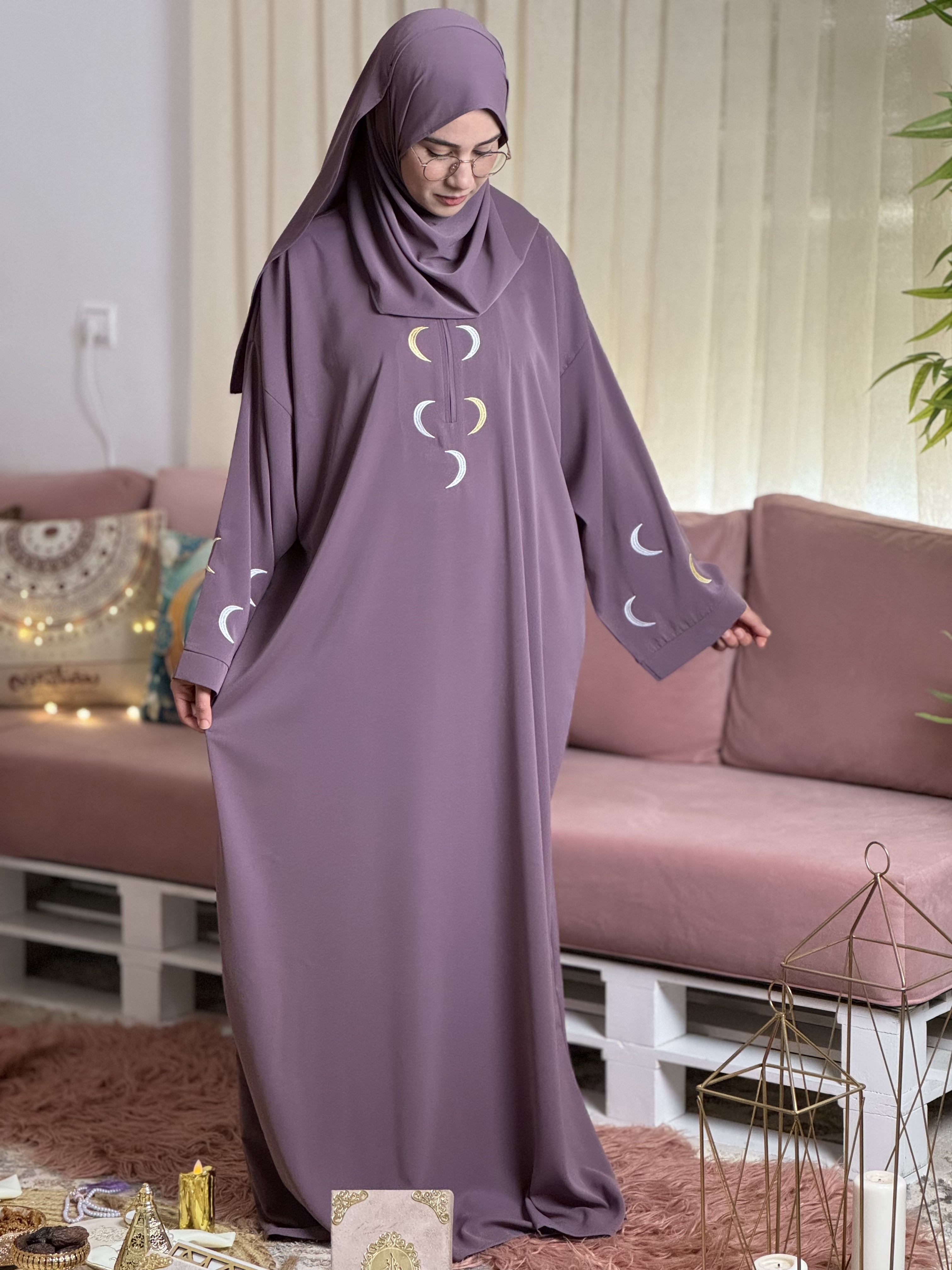 ABAYA SAFIA Mauve