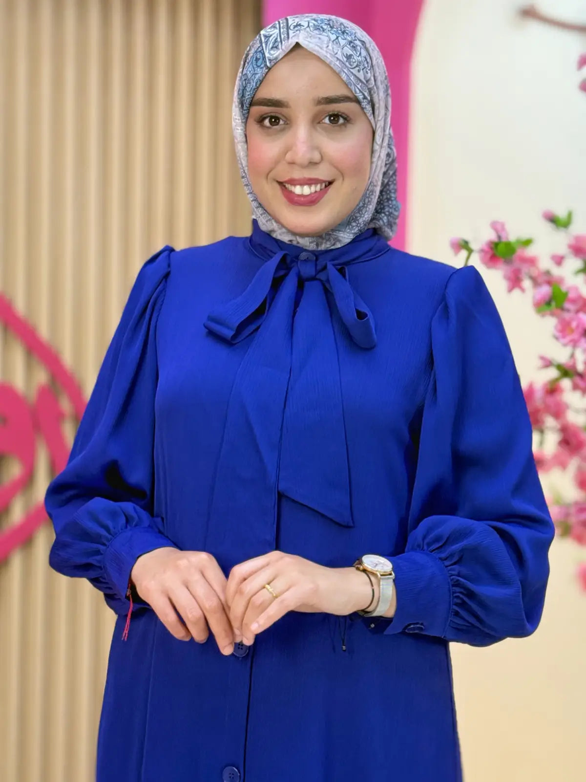 فستان سجود أزرق ملكي