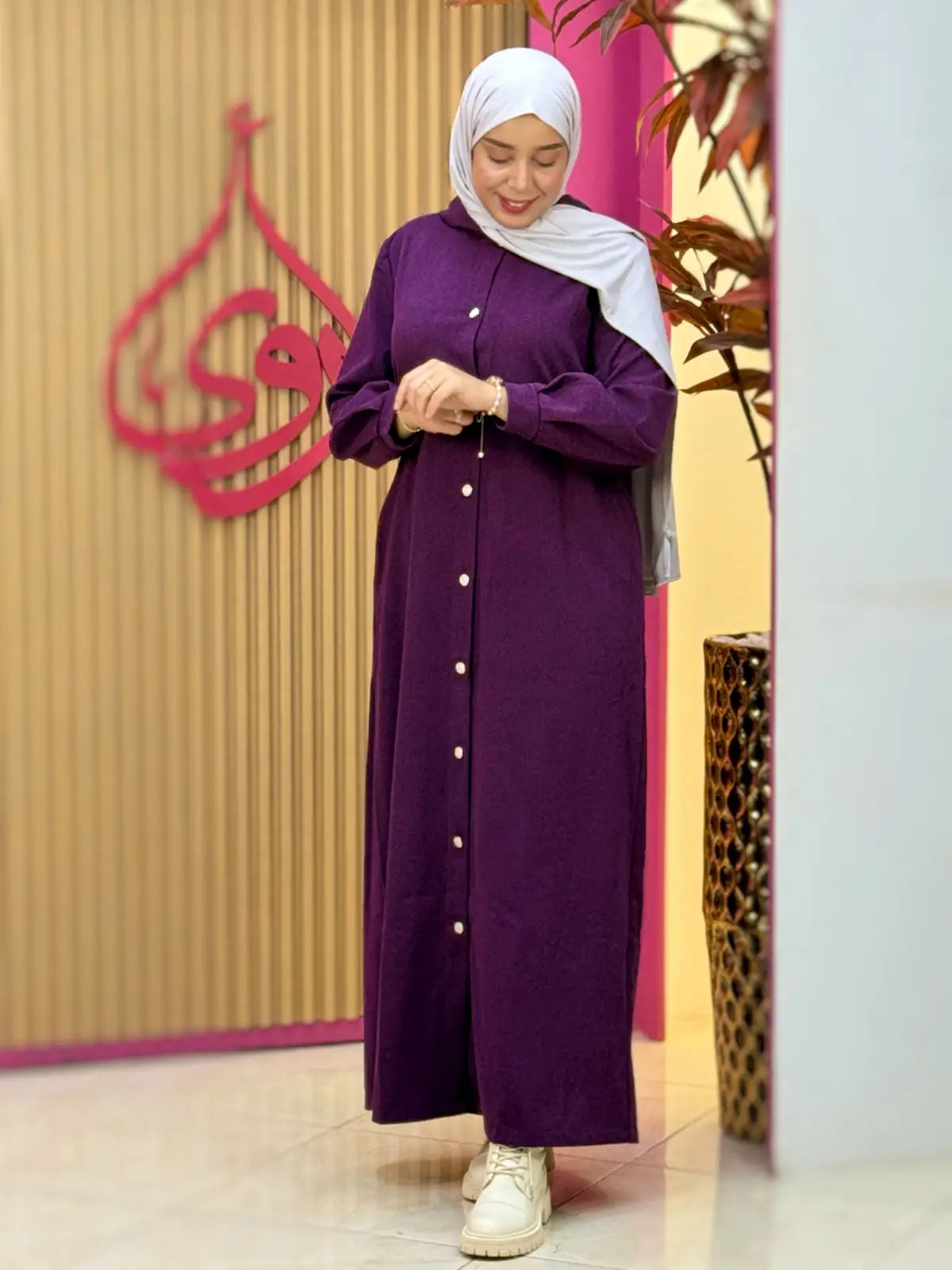 فستان ليلى بنفسجي