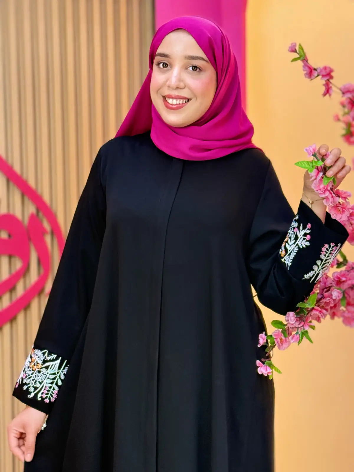 عباية بسمة أسود