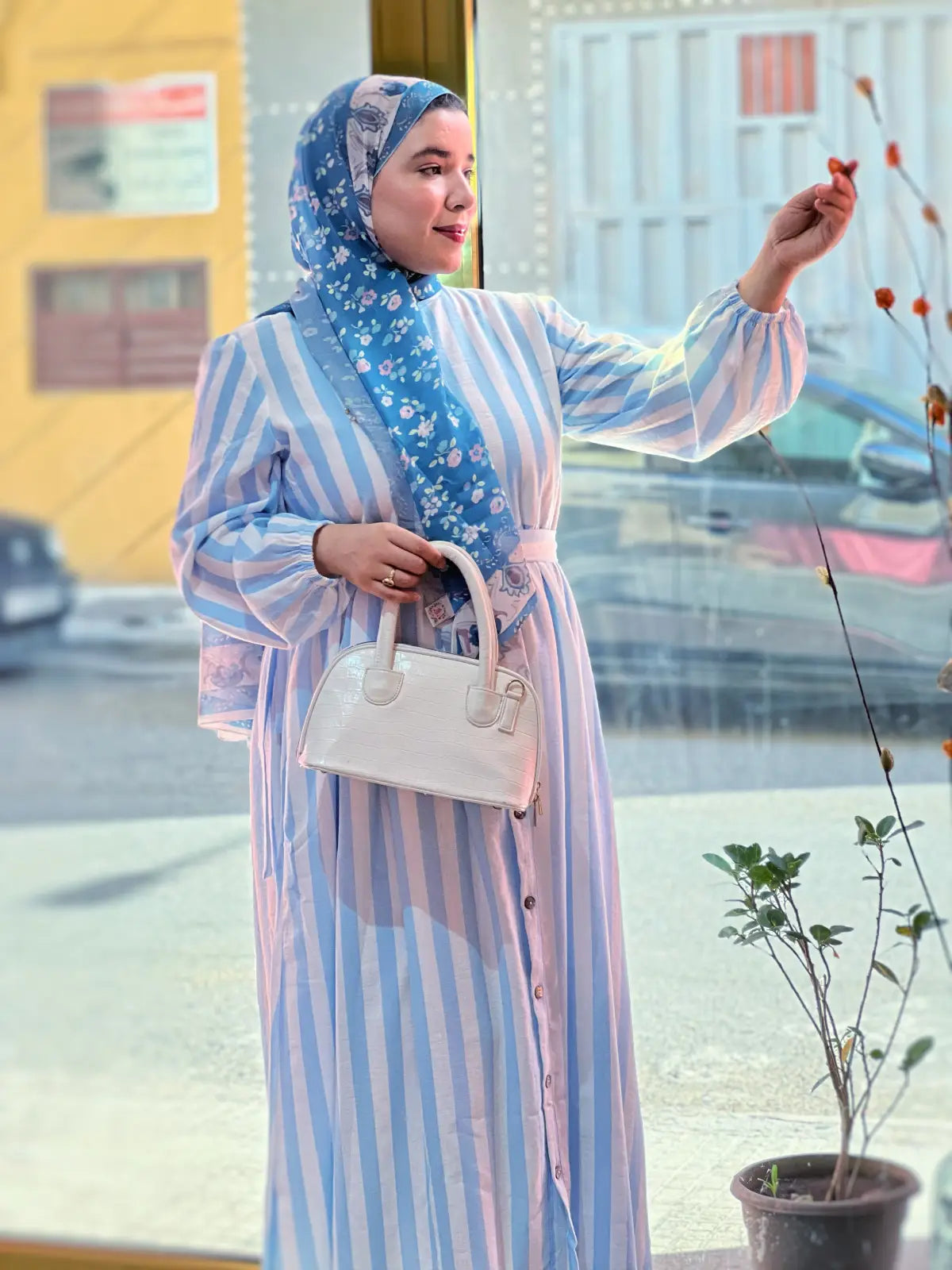 Robe BAHIA Rayée Bleu