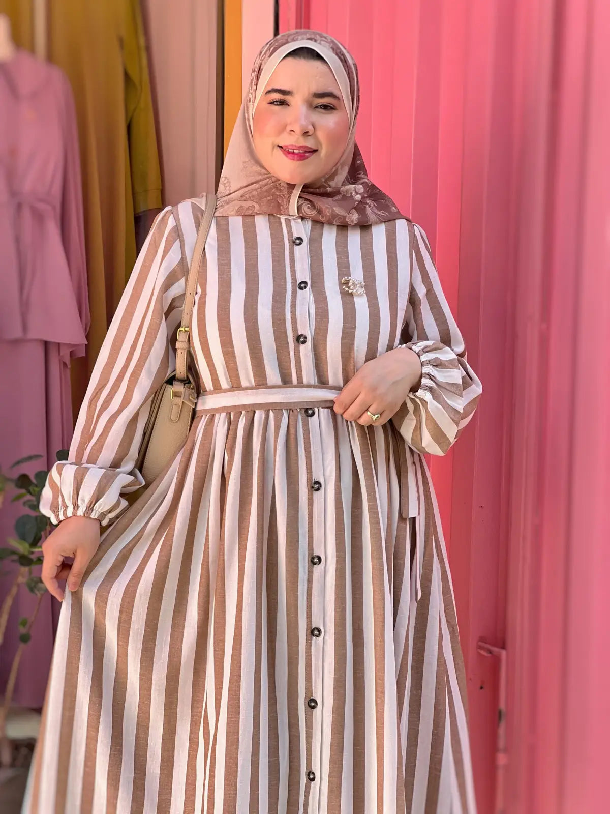 Robe BAHIA Rayée Sablé